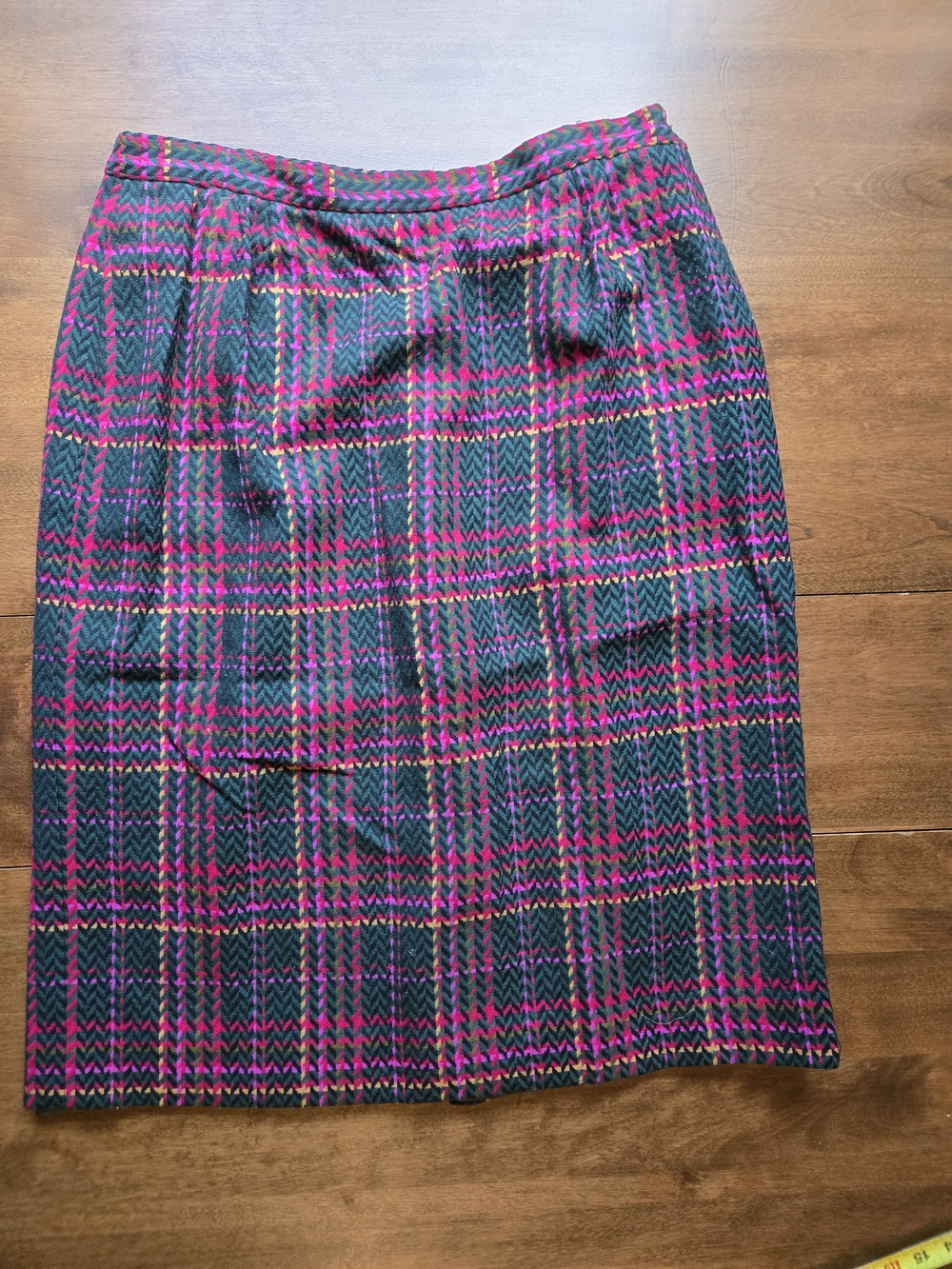 Pendleton Vintage Plaid Wool Skirt Size 16